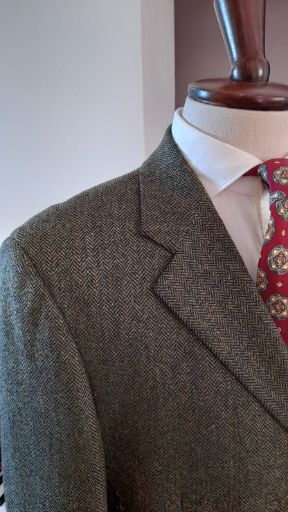 Giacca Zanolini tweed verde 52