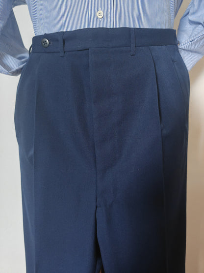 Completo sartoriale anni '60 twill di lana blu - tg. 50