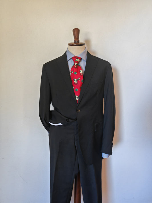 Tagliatore cool wool suit with micro-pinstripe - size 52