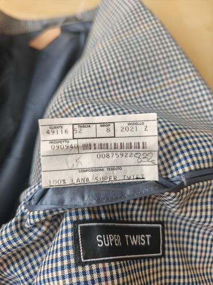 Giacca Pierre Cardin anni '80 chek in tela frescolana - tg. 50/52