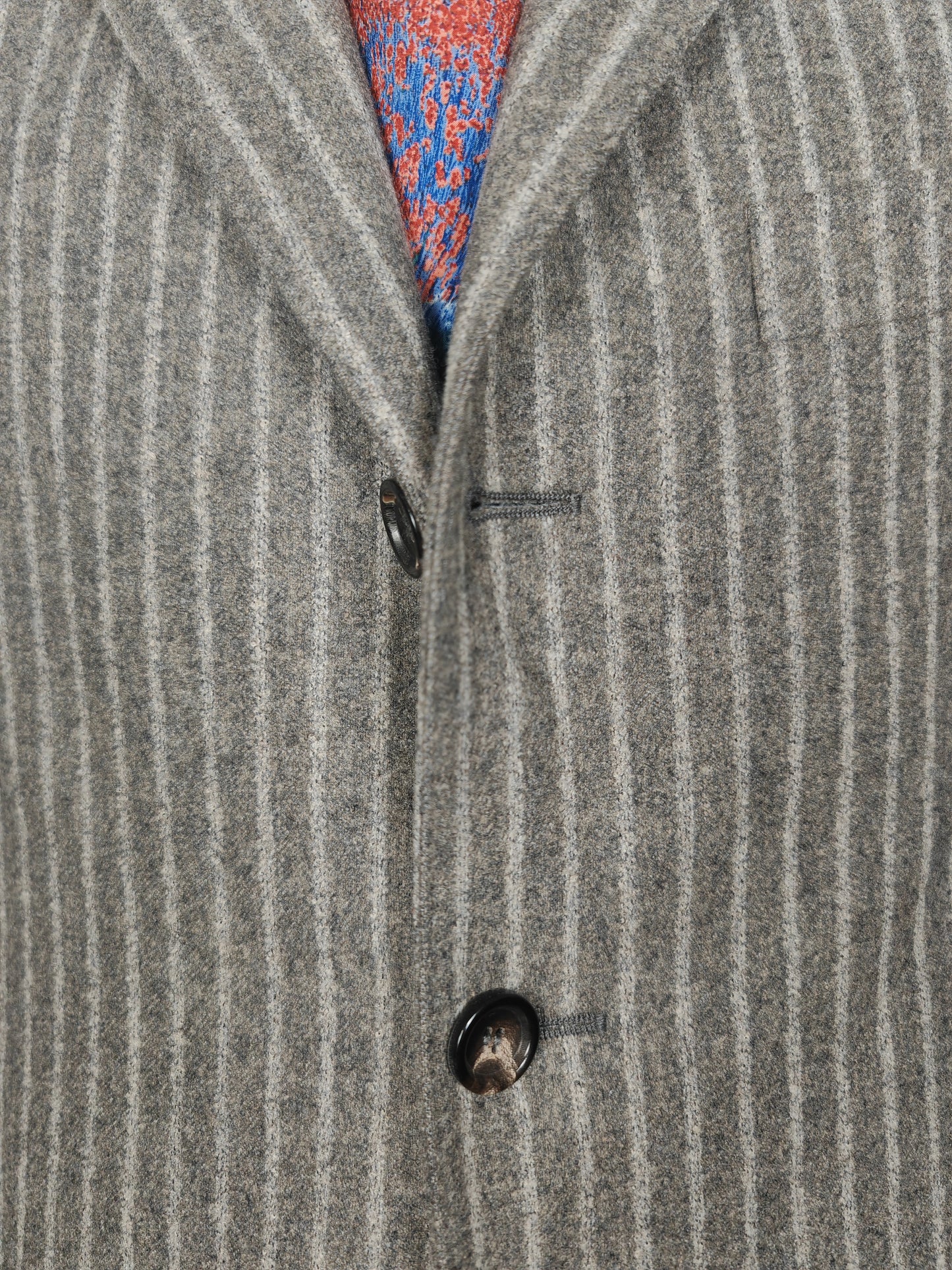 Giacca Pal Zileri in flanella grigio chiaro gessato - tg. 50