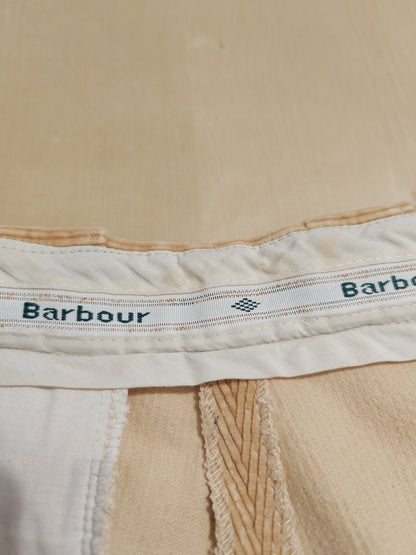 Pantalone Barbour anni '90 in velluto a coste beige - tg. 34 (=48)