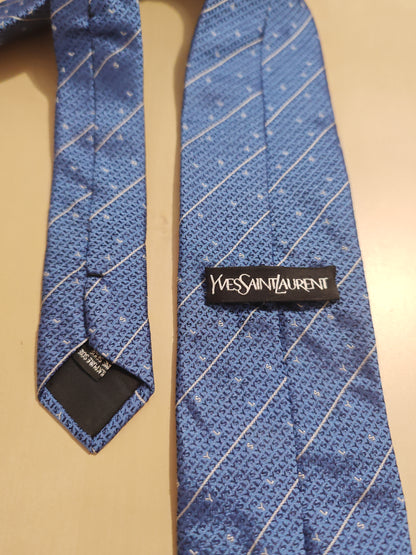 Yves Saint Laurent jacquard logoed tie