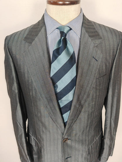 Giacca Pierre Cardin anni '80 in seta shantung - tg. 48