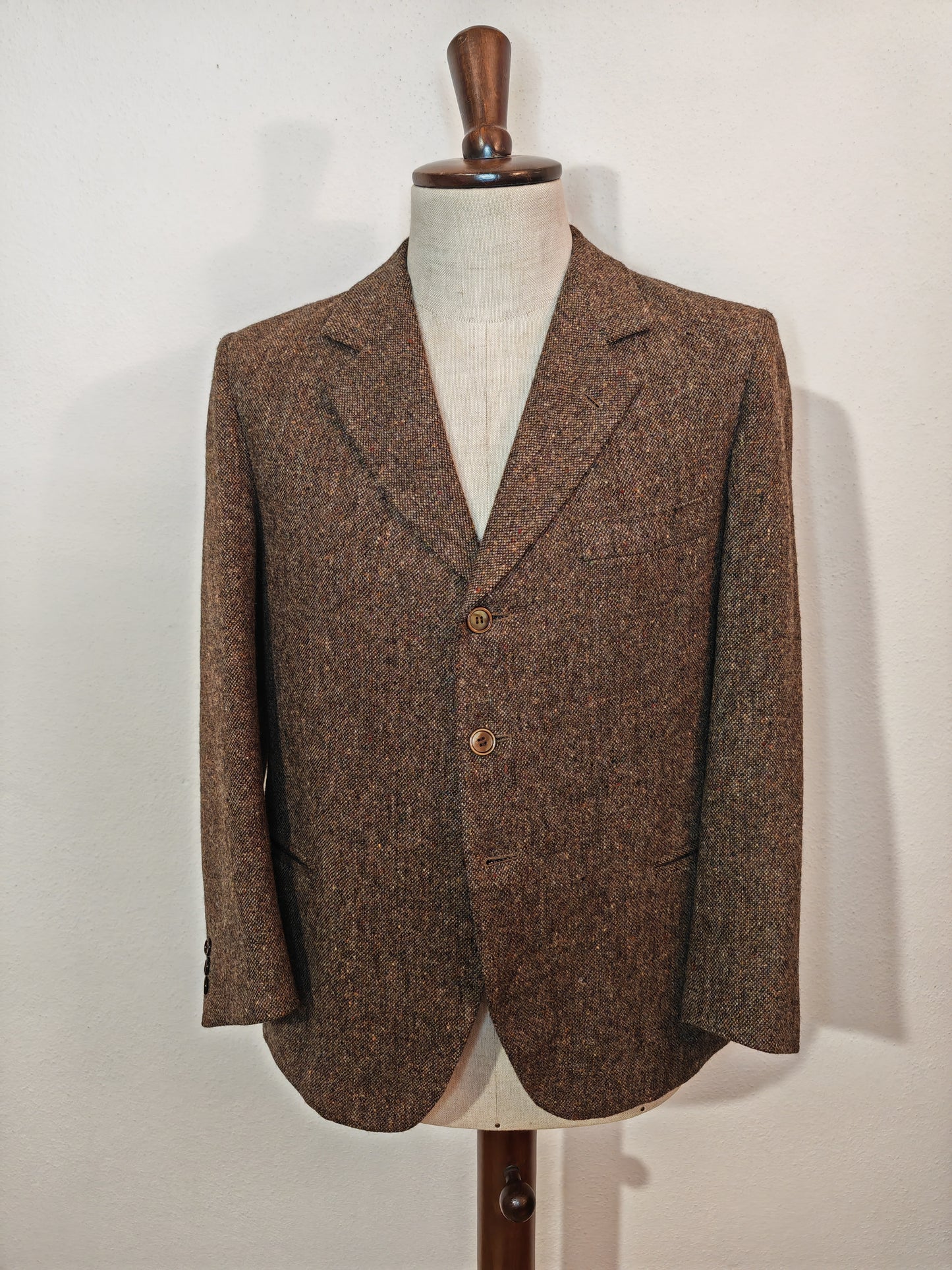 Giacca sartoriale in Irish donegal tweed - tg. 46/46 corta