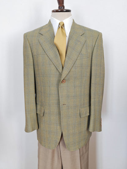 Giacca Ted Lapidus verde salvia in hopsack super twist - tg. 48/50