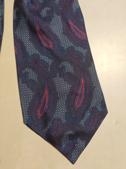 Ascot macro paisley navy