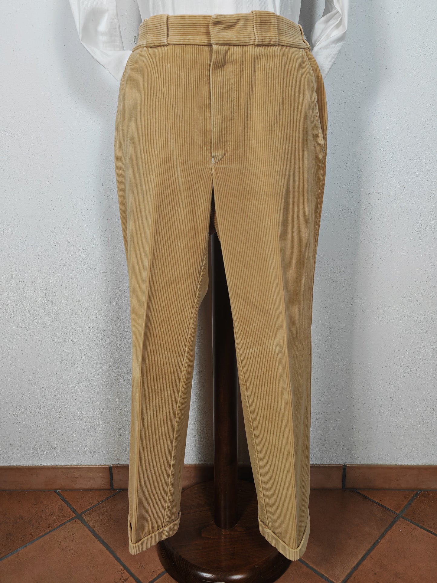 Pantalone Barbour anni '90 in velluto a coste beige - tg. 34 (=48)