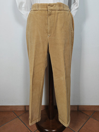 Pantalone Barbour anni '90 in velluto a coste beige - tg. 34 (=48)