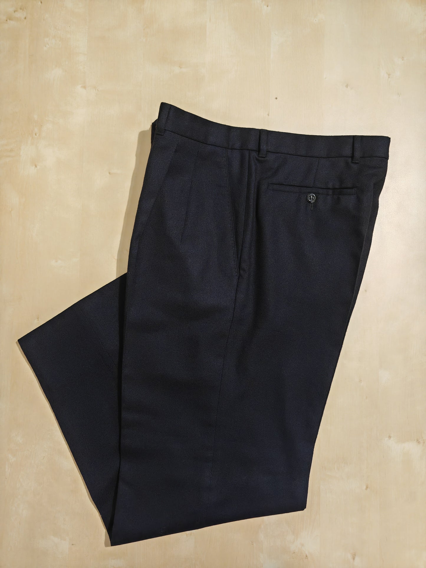 Blue flannel trousers - size 48/50