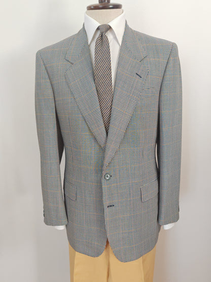 Giacca Pierre Cardin anni '80 chek in tela frescolana - tg. 50/52