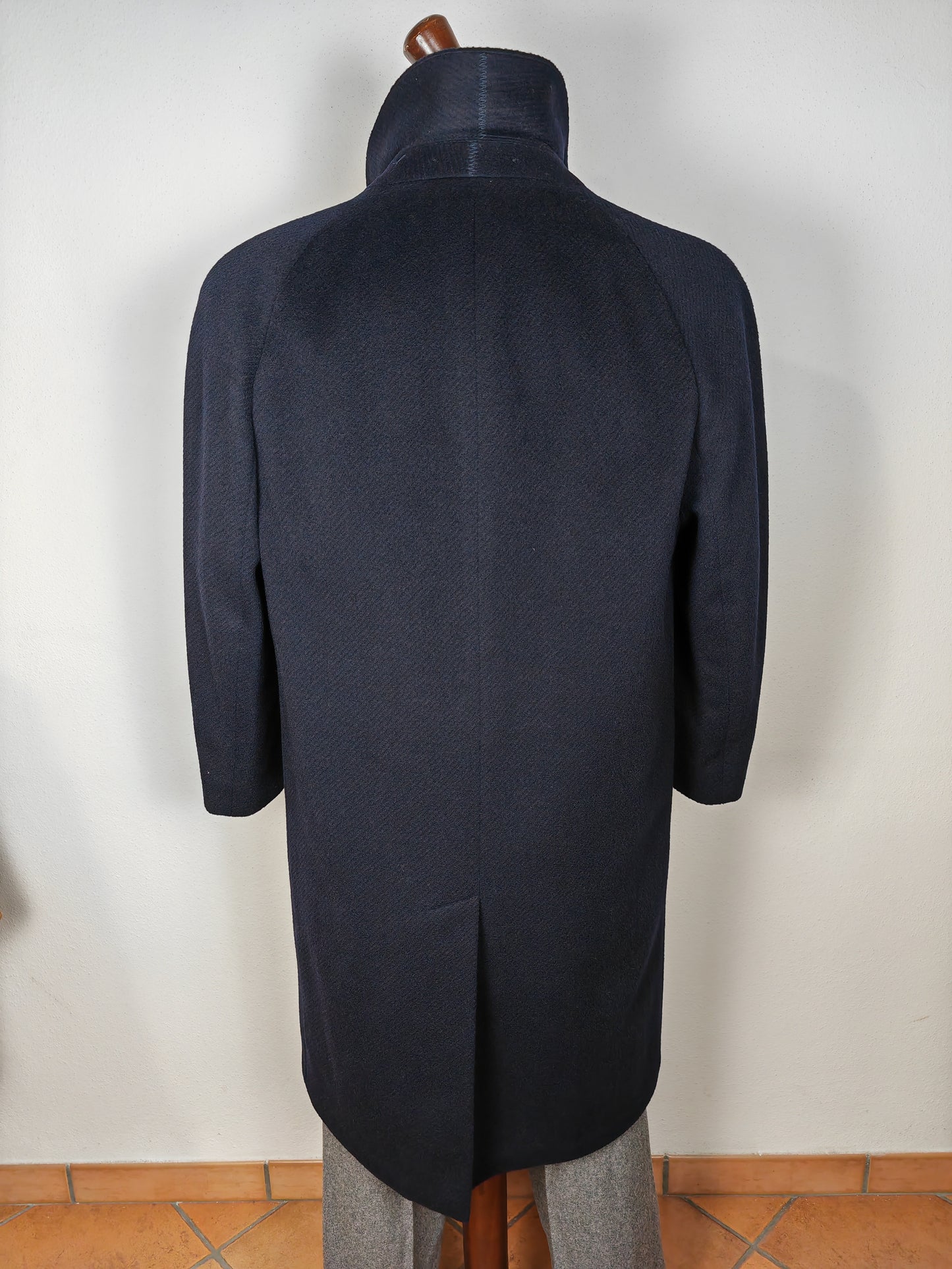 Cappotto raglan in panno di lana a coste - tg. 48