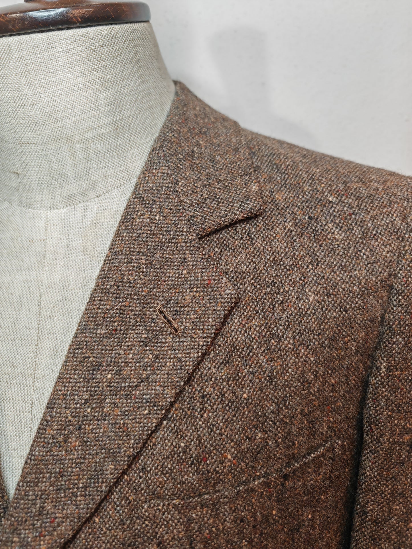 Giacca sartoriale in Irish donegal tweed - tg. 46/46 corta