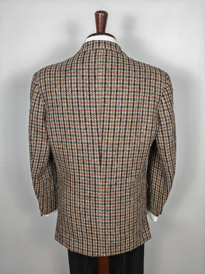 Giacca anni '80 in tweed pied-de-poule - tg. 50