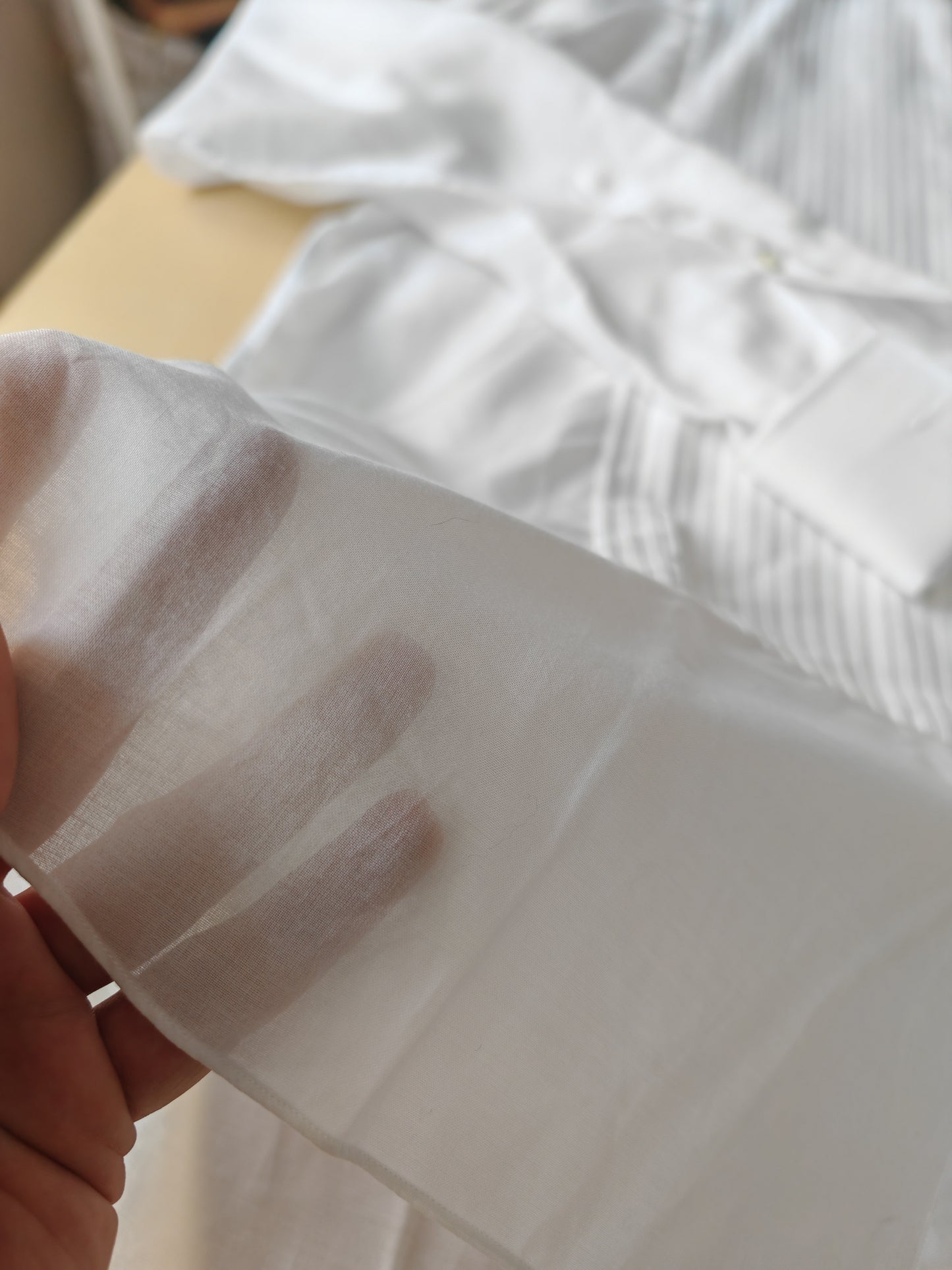 Camicia da smoking anni '70/'80 con sparato plissettato - tg. L collo 41