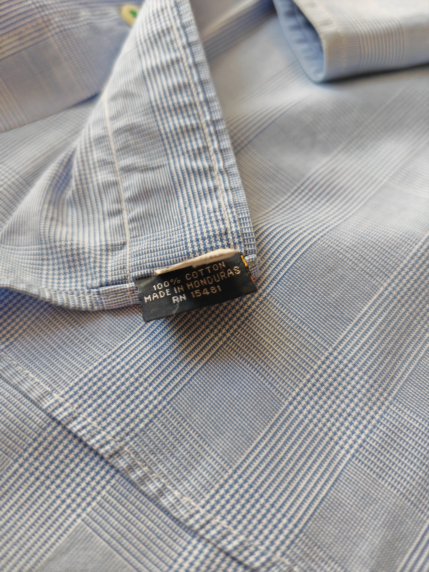 Camicia Tommy Hilfiger azzurra Glen check - L/XL (collo 41)