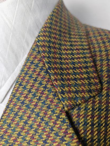 Giacca anni '80 pied-de-poule multicolore - tg. 48/50