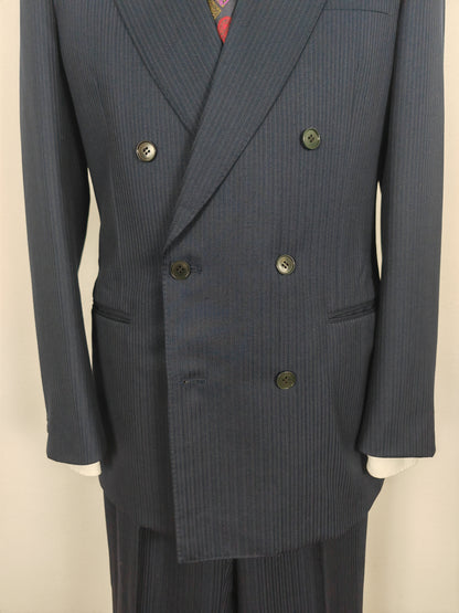 Completo doppiopetto blu Canali anni '80 - tg. 46/48