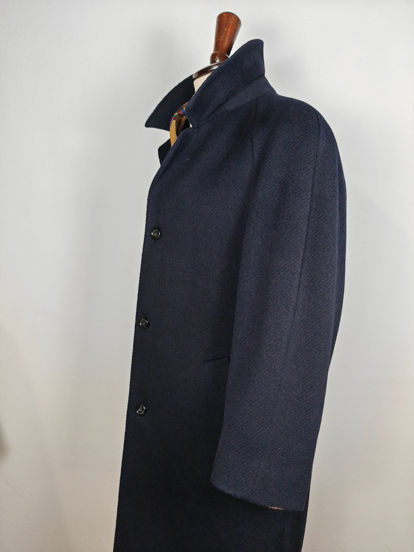 Cappotto raglan in panno di lana a coste - tg. 48