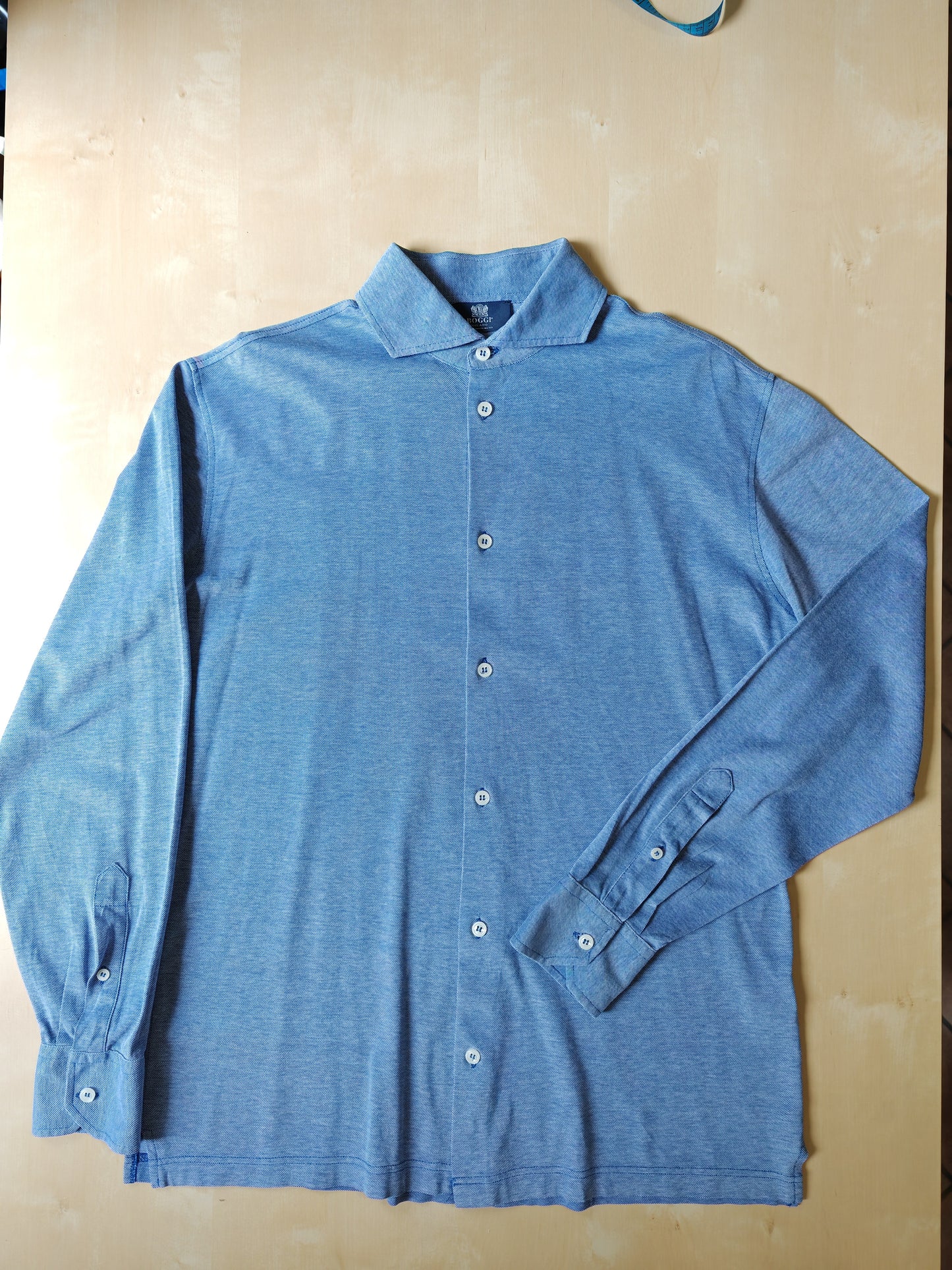 Camicia Boggi in cotone filo di Scozia piquet - M