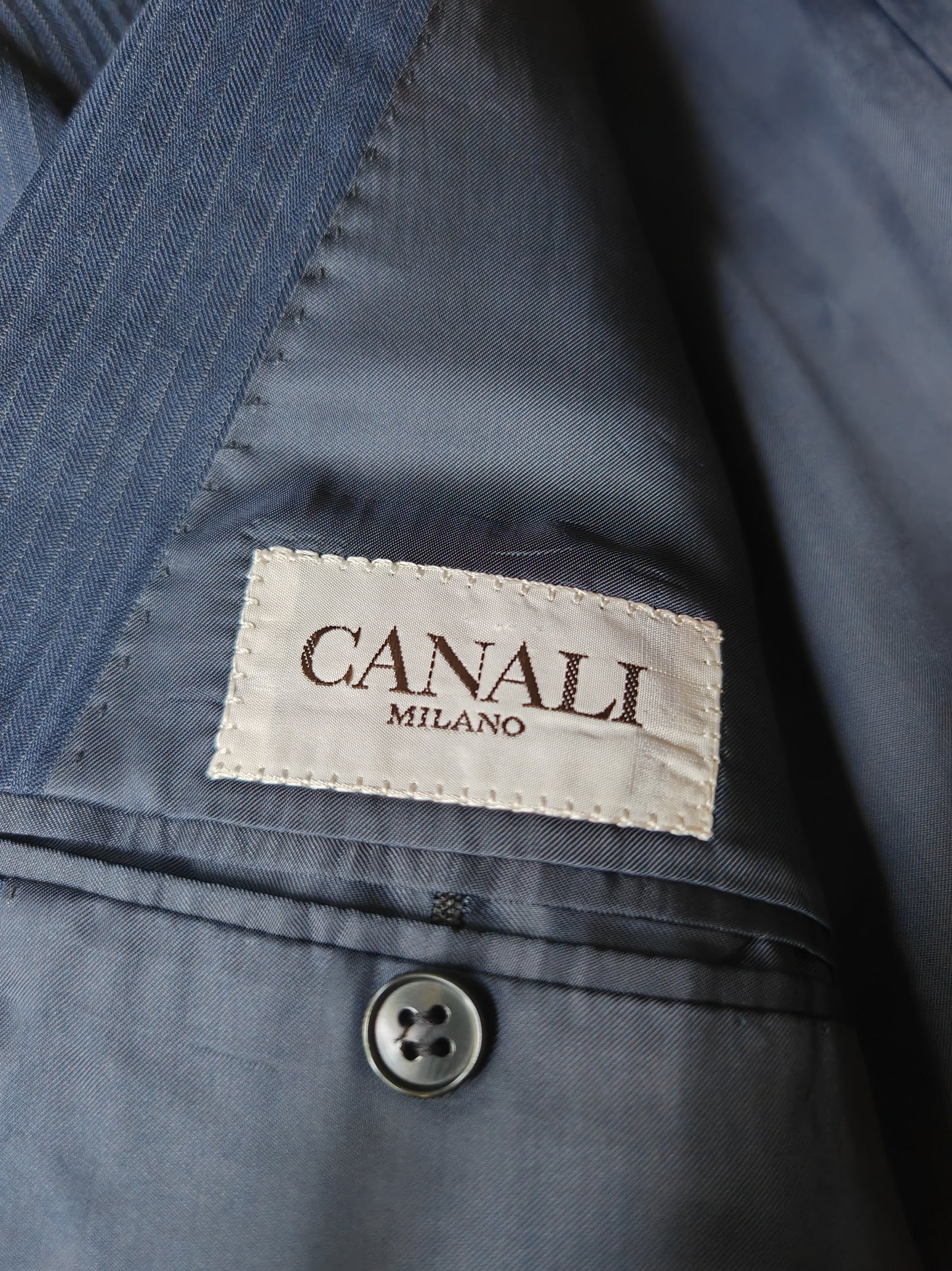 Completo doppiopetto blu Canali anni '80 - tg. 46/48