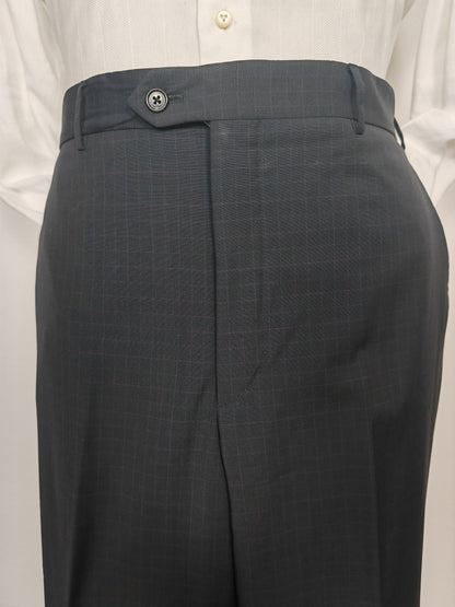 Completo Corneliani estivo in fresco lana blu a quadri - tg. 54