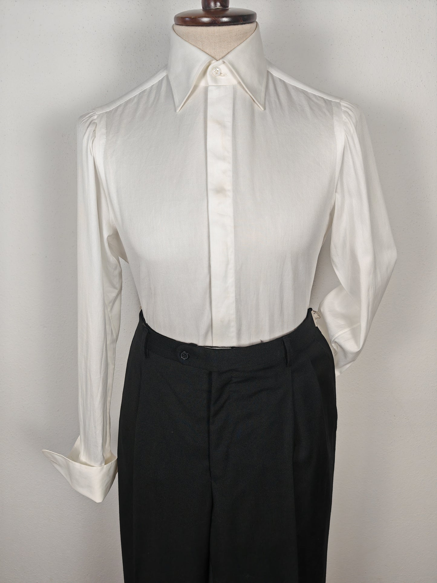 Camicia Finamore Napoli con polsino francese - tg. S collo 38