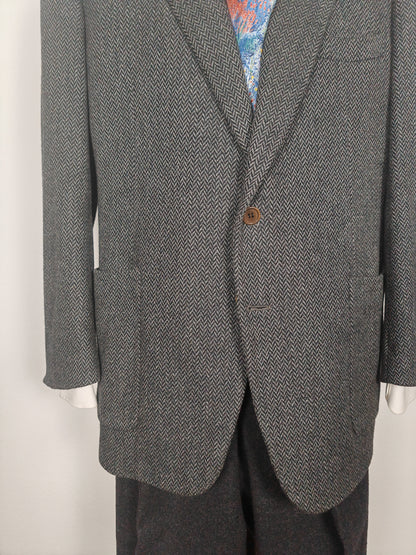 Giacca Burberrys herringbone in lana e cashmere - tg. 54/56