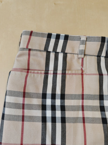 Pantaloni Burberry tartan check in cotone - tg. 46/48.