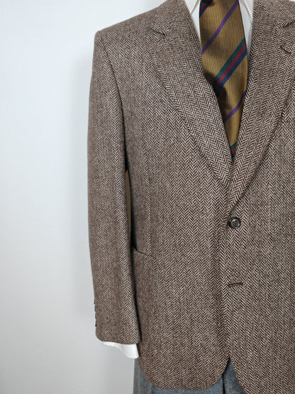 Giacca in tweed spigato lana e mohair - tg. 50/52