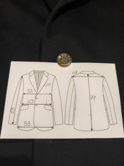 Blazer in panno lana e cashmere tessuto Loro Piana - tg. 48