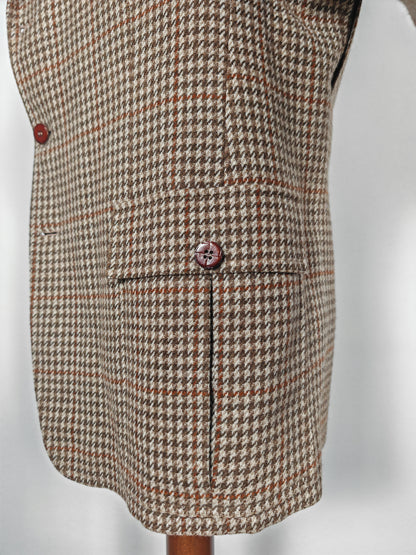 Giacca in tweed semi-sartoriale in stile sportcoat inglese - tg. 52/54