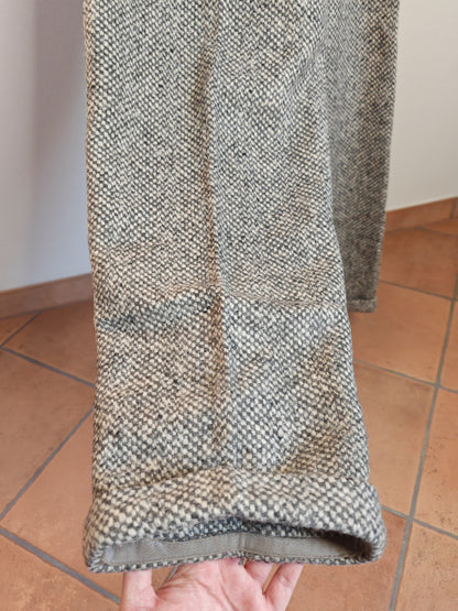 Pantaloni sartoriali in lana bouclé sale pepe - tg. 48/50