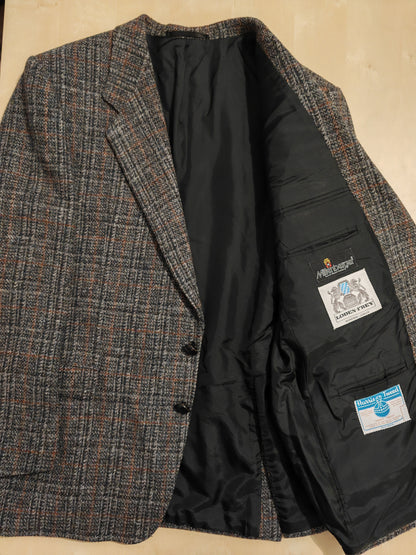 Giacca in Harris Tweed anni '80 - tg. 54 con drop basso