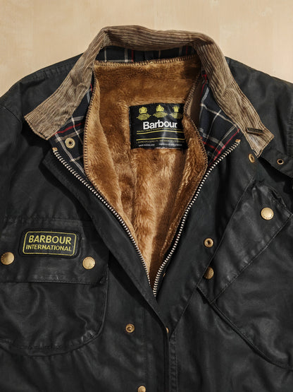 Barbour International 1995 nero, con imbottitura - C38/97 cm