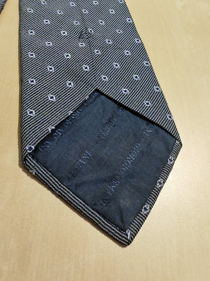 Armani ribbed silk tie