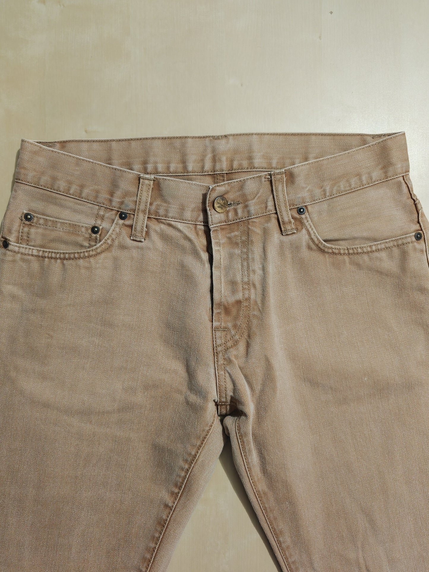 Carhartt denim "Racket pant", desert - W30