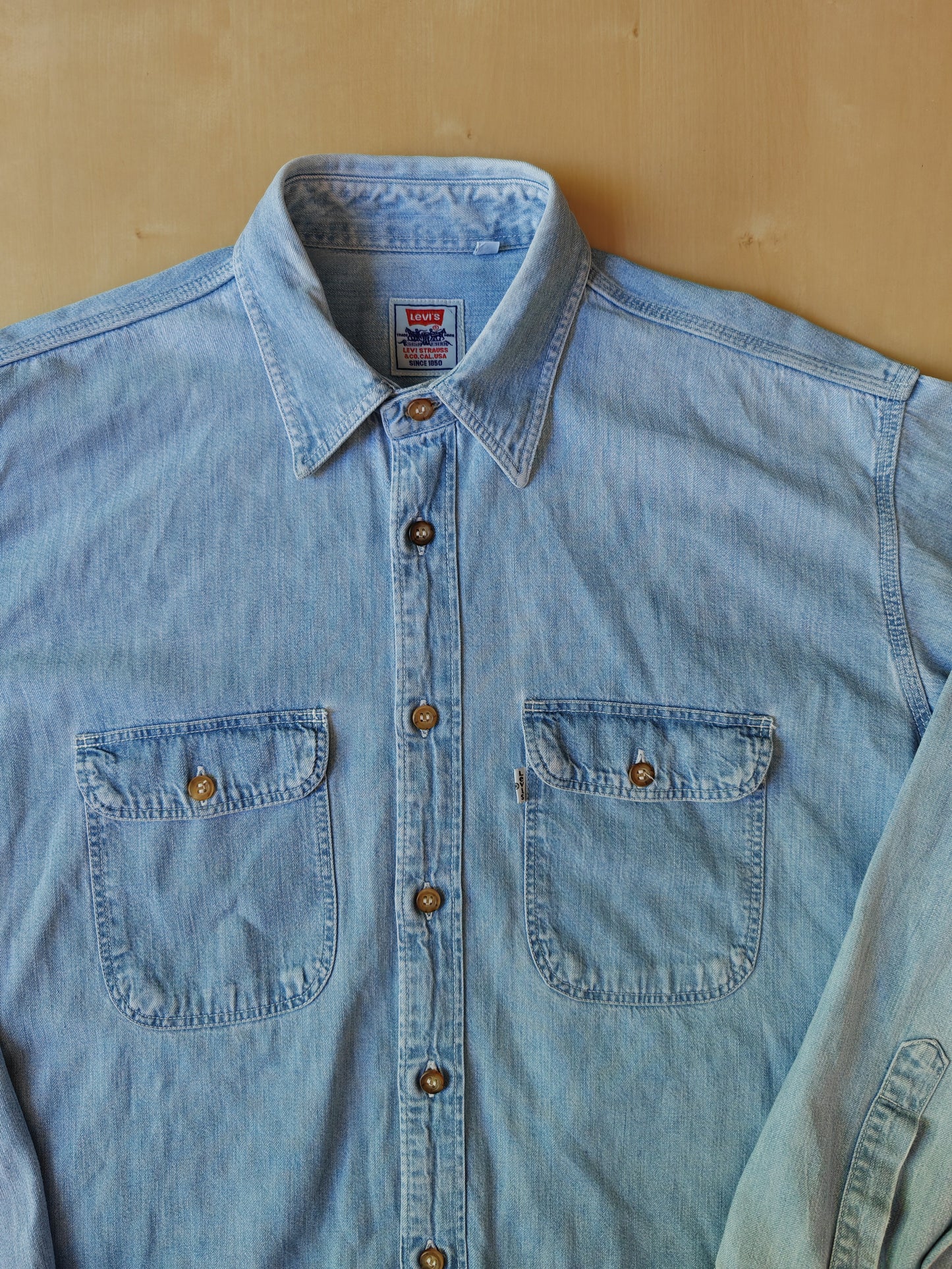 Camicia Levi's in denim, made in Italy 1997 - tg. L