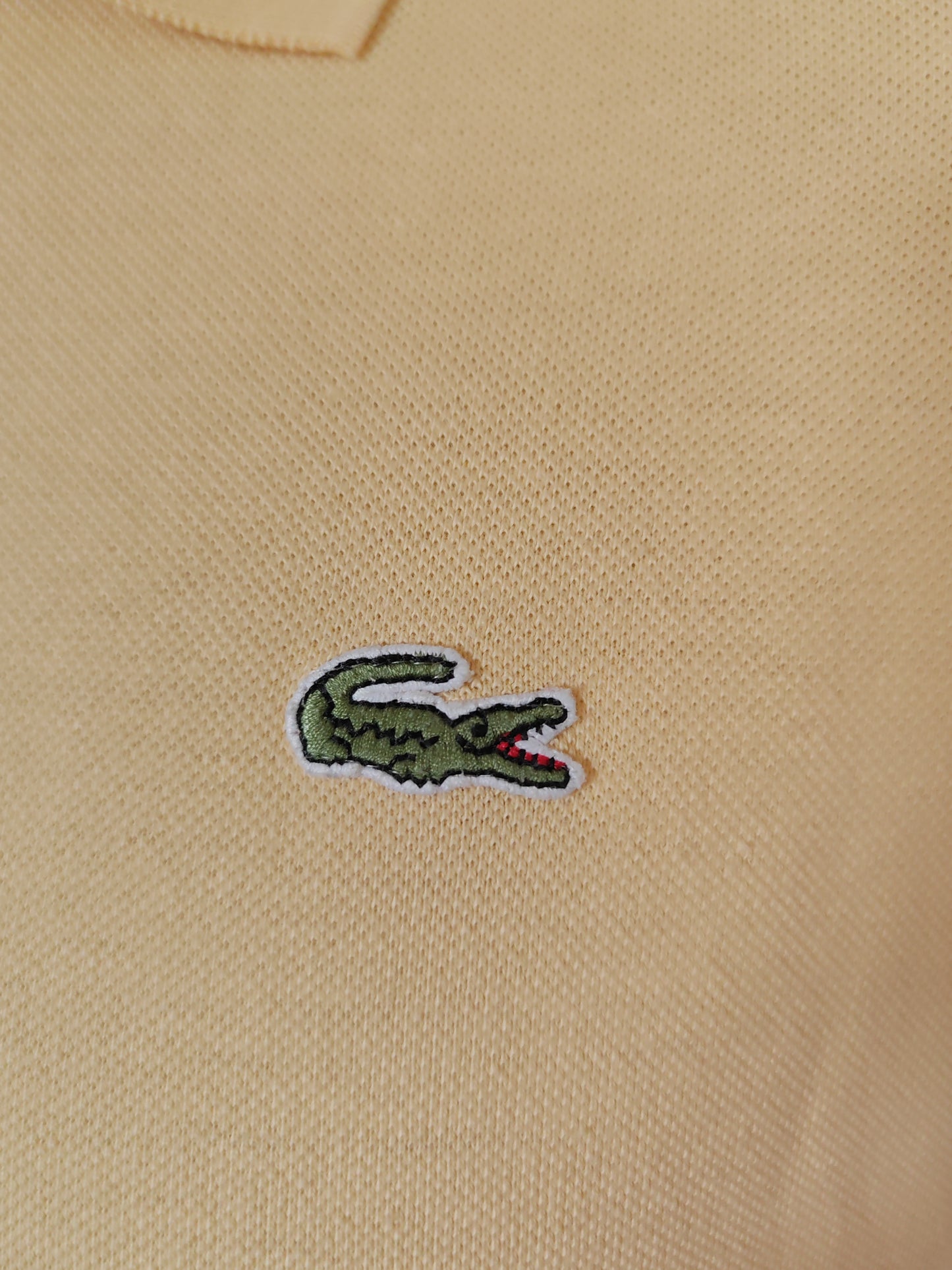 Polo Lacoste giallo pastello 4 (M)