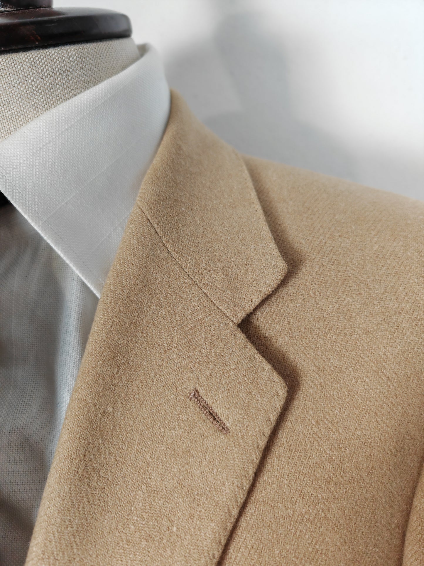 Giacca spigata in puro cammello - tg. 50