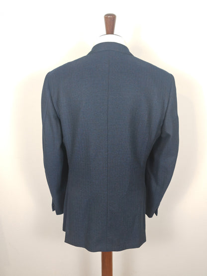 Giacca semi-sartoriale in puro cashmere spigato, tessuto Ermenegildo Zegna - tg. 56