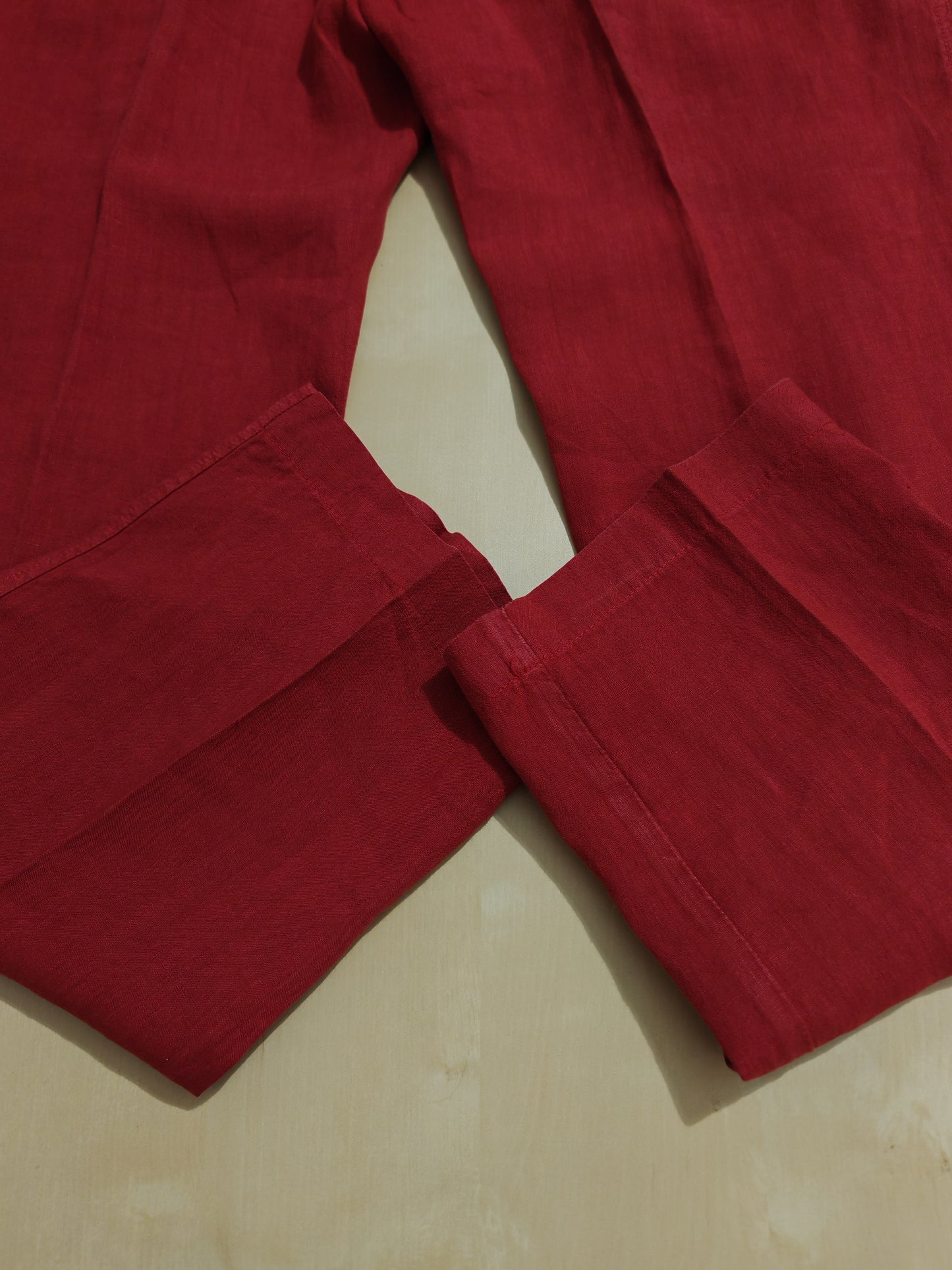 Pantalone Etro rosso 100% lino - tg. 50