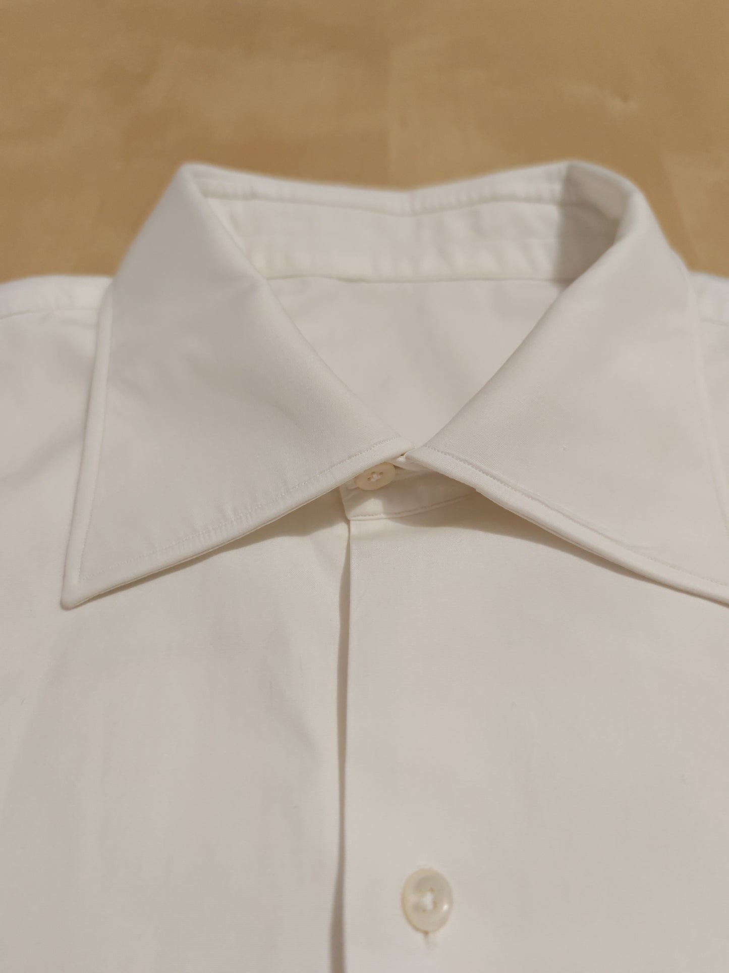 Camicia sartoriale da smoking con collo mezzo francese - tg. M collo 40