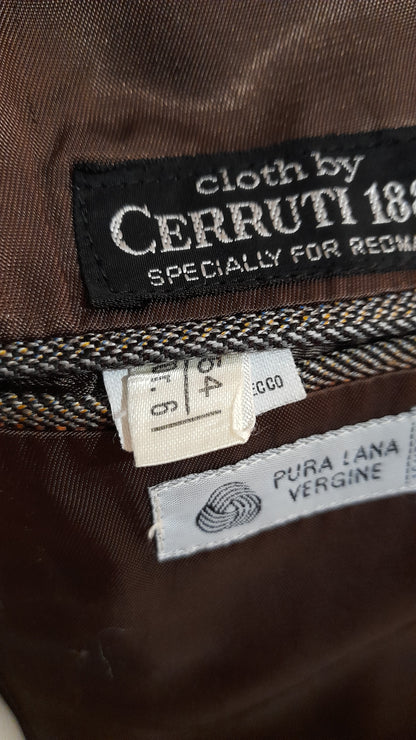 Completo vintage gessato tessuto Cerruti taglia 54