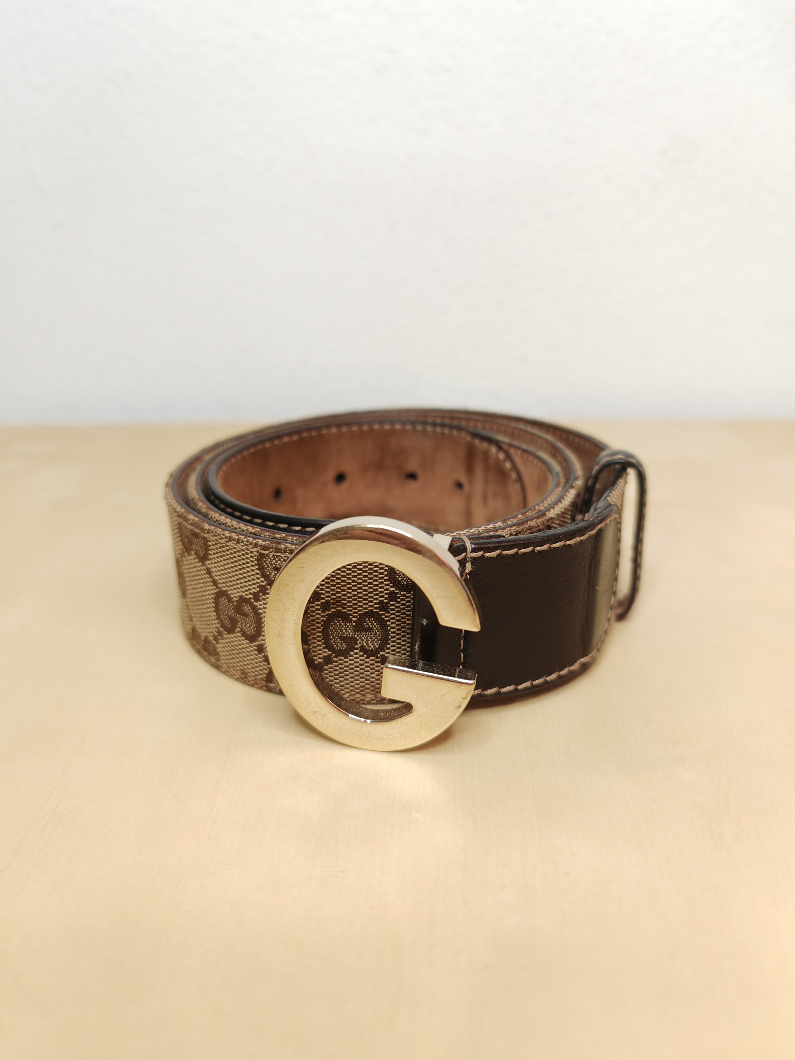 Cintura Gucci canvas monogramma anni 90