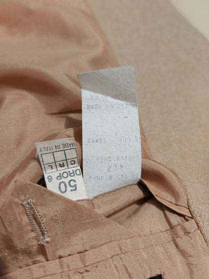 Giacca spigata in puro cammello - tg. 50
