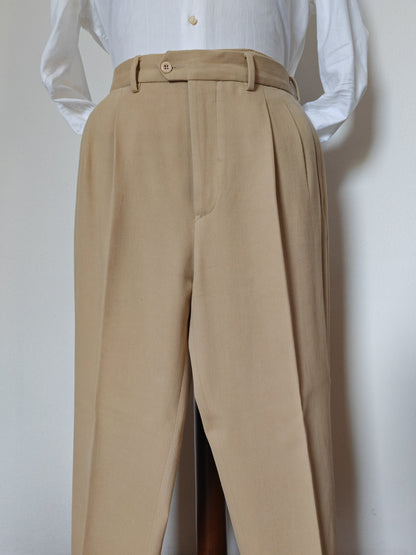 Trousers in cotton and wool blend - size 52