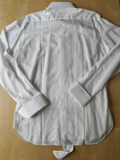 Camicia da smoking anni '70/'80 con sparato plissettato - tg. L collo 41