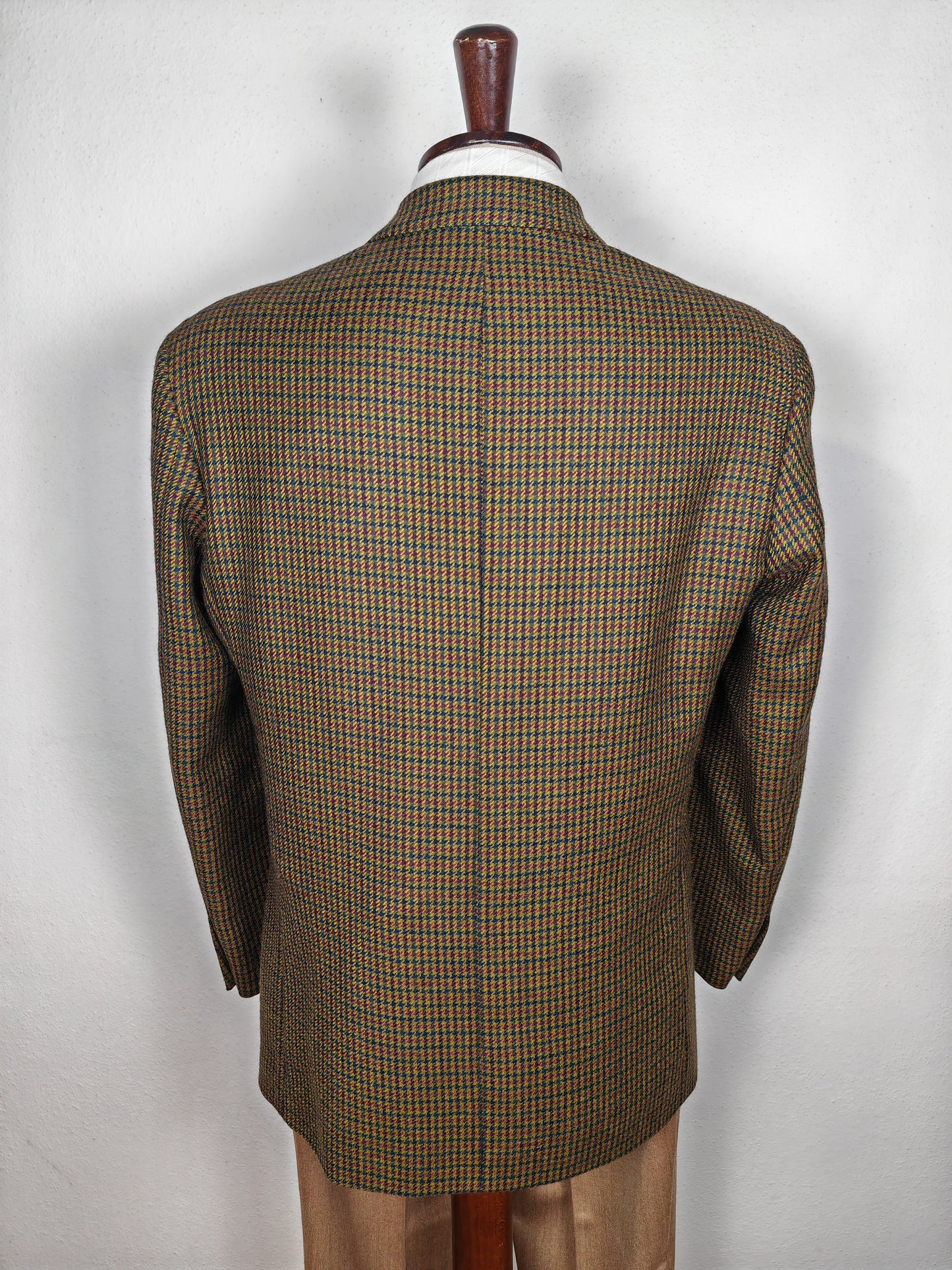 Giacca anni '80 pied-de-poule multicolore - tg. 48/50