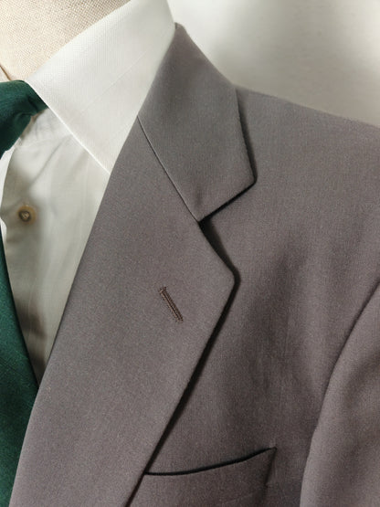 Completo anni '80 in fresco lana verde-grigio - tg. 50/52